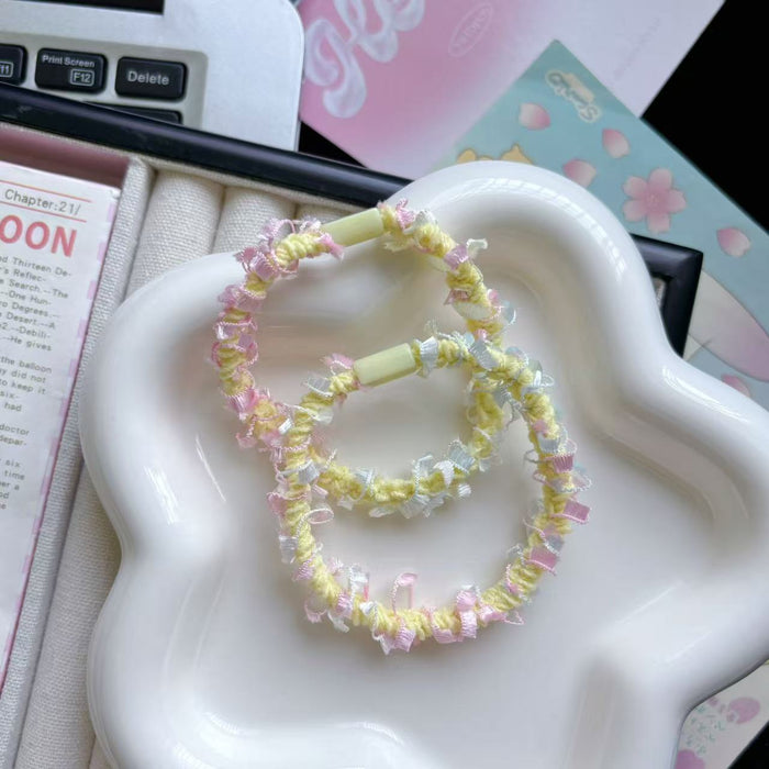 Wholesale tassel hair rope hair rubber band head rope small fresh hair rope