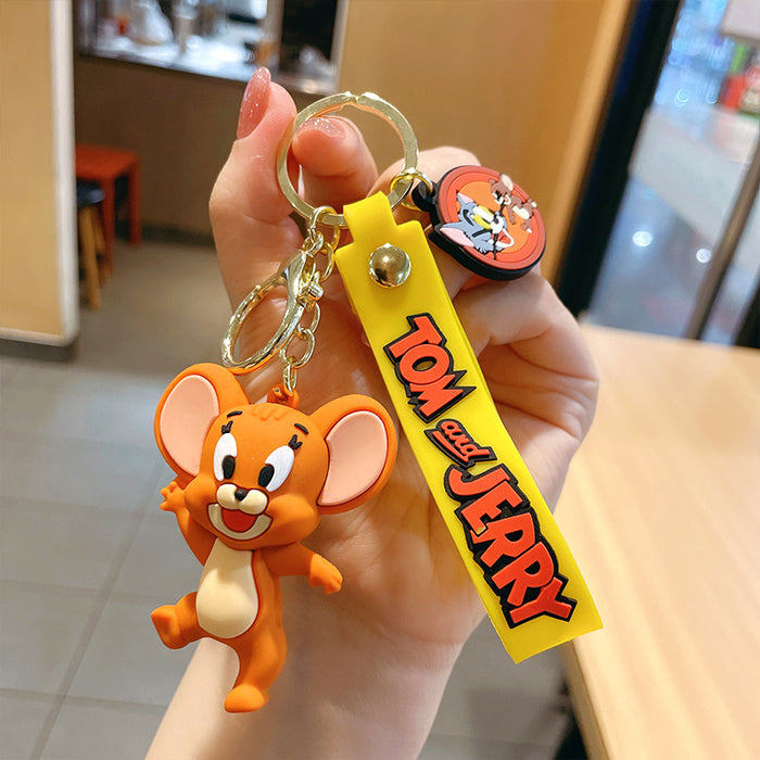 Wholesale Cartoon Silicone Doll Keychain JDC-KC-MZL016