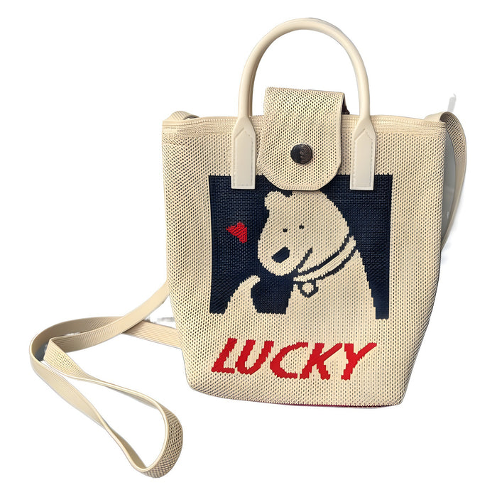 Wholesale Mobile Phone Bag Versatile,  Cute Cartoon Knitted Handbag,  Coin Purse,  Urban Minimalist Style