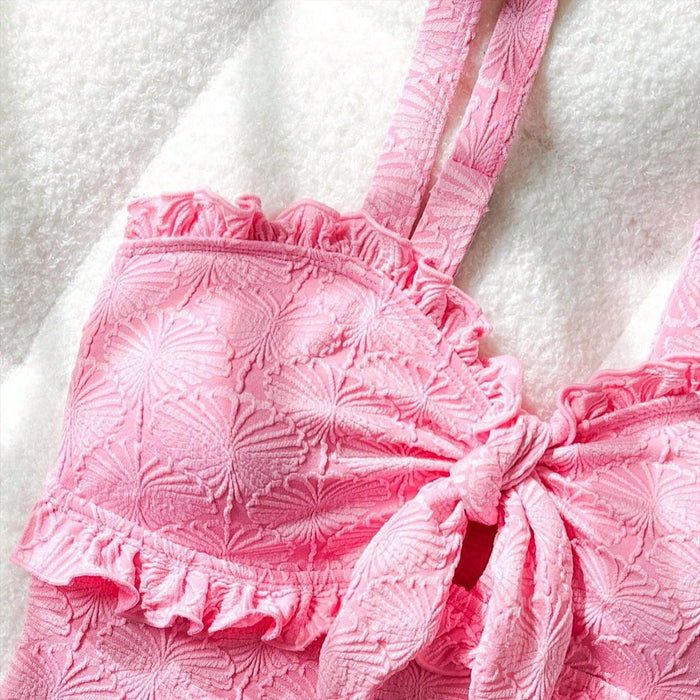 Wholesale New one-piece sexy strapless lace up backless swimsuit