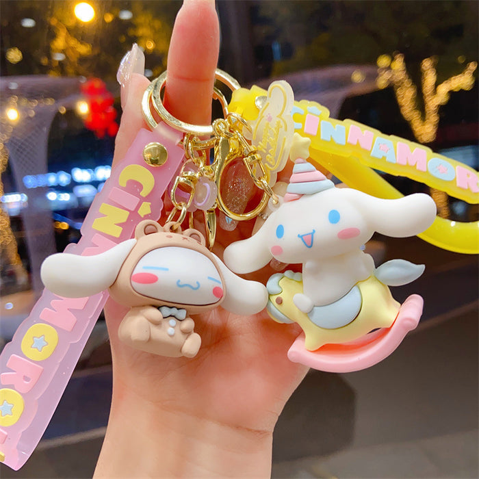 Wholesale Creative and cute cartoon car keychain backpack decoration