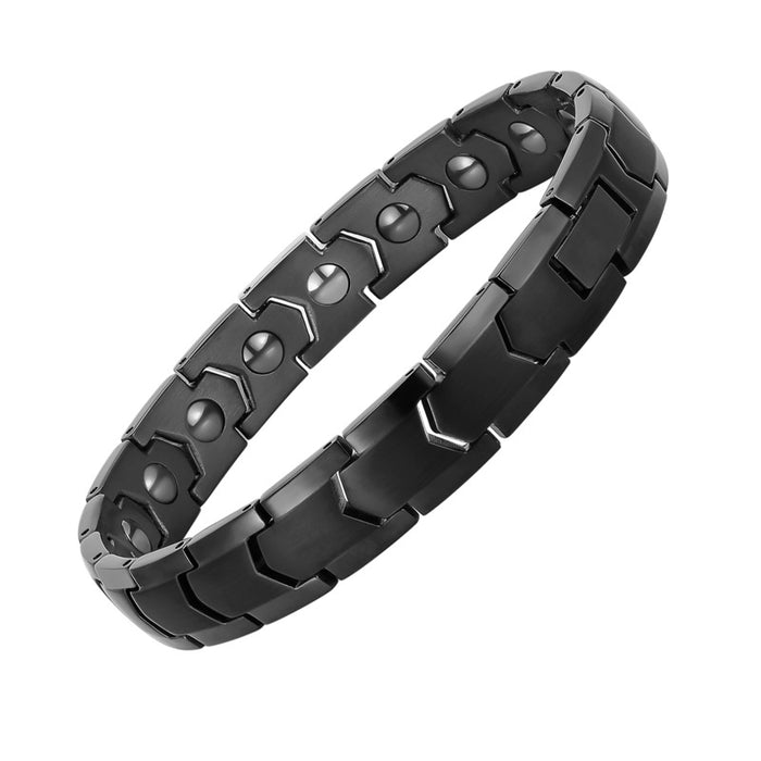 Wholesale Simple stainless steel gold-plated high-end magnetic titanium steel bracelet