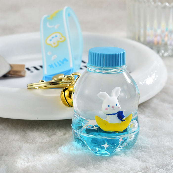 Wholesale Cloud and Sand Pendant Moon Rabbit Keychain