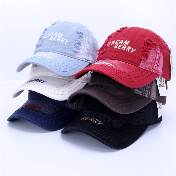 Wholesale Baseball cap with holes, tie dye sunshade cap, Volkswagen duckbill cap