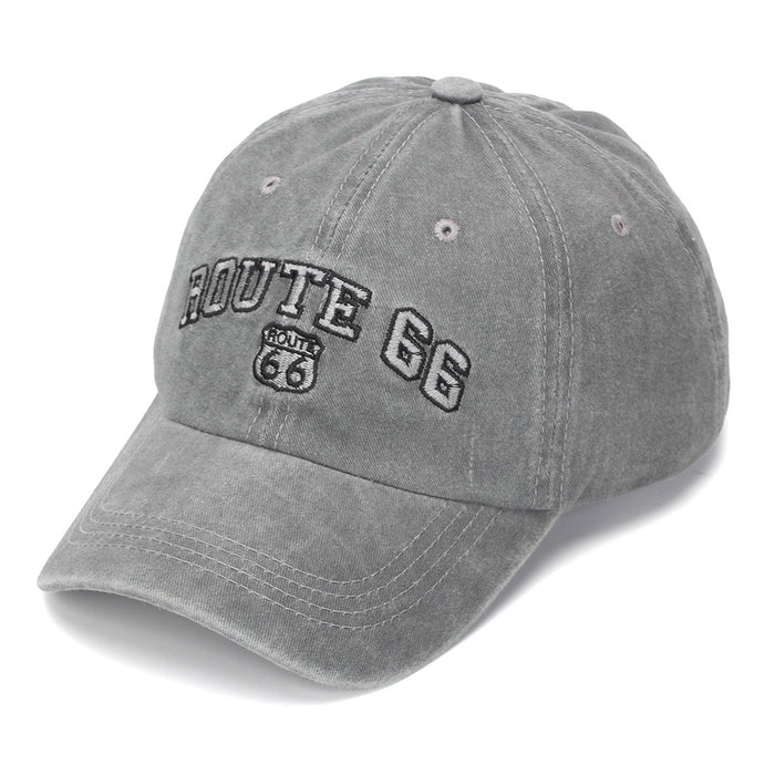 Wholesale Vintage Washed Baseball Cap with English Letter Embroidery - Casual Sun Hat for Outdoor Daily Wear