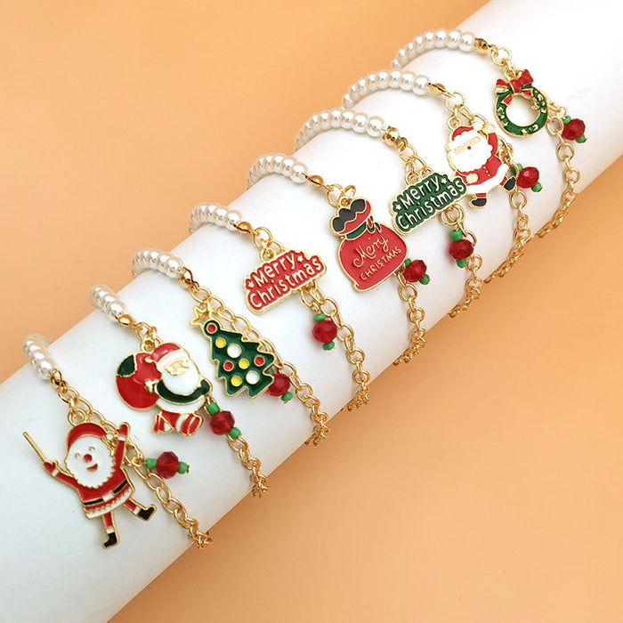 Wholesale Christmas Ornaments  Letter Lucky Bag Tree Garland Gift Gift Bracelet