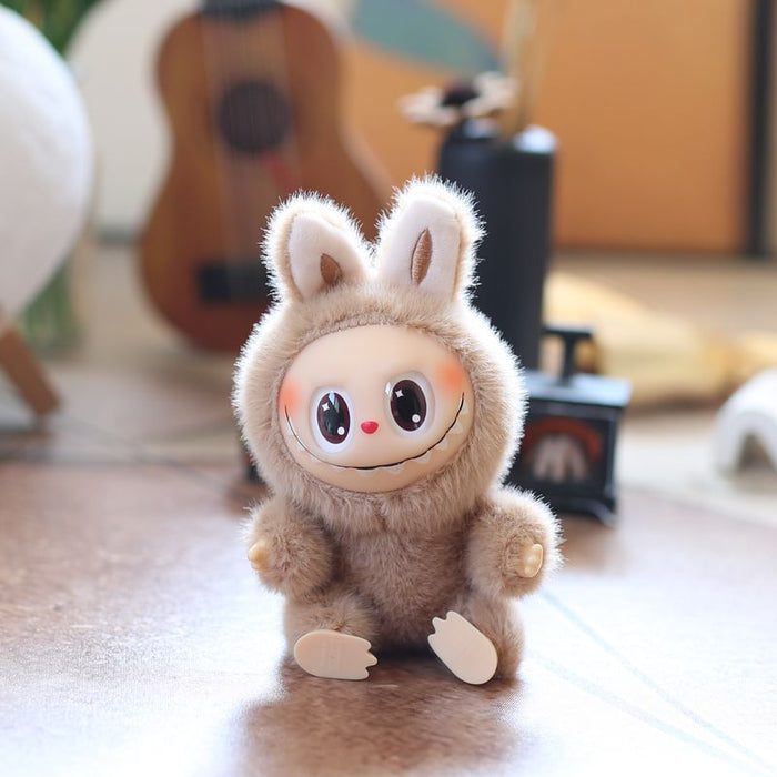 Wholesale Cute and cute second generation vinyl rabbit pendant plush toy doll school bag pendant keychain doll doll