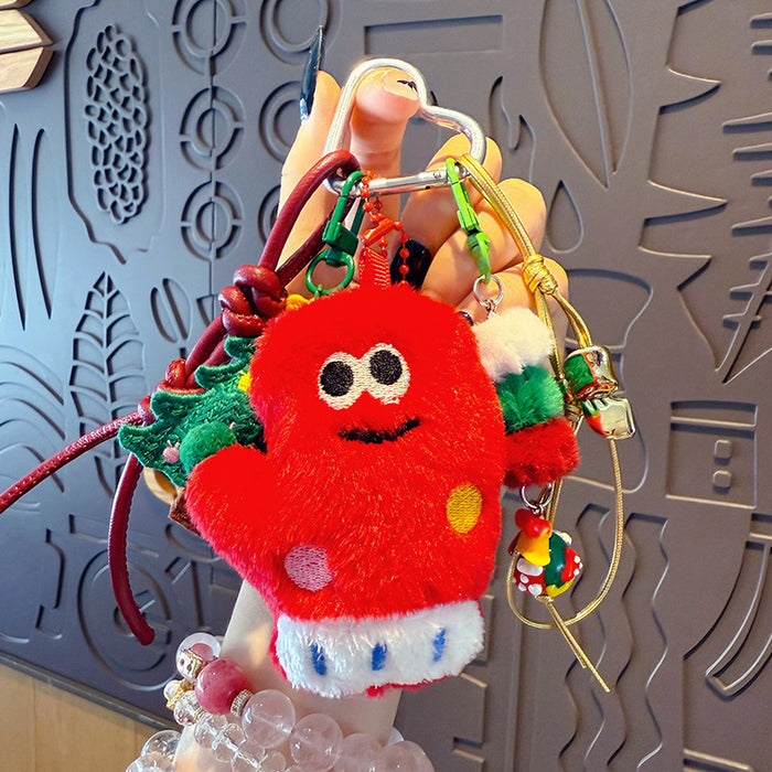 Wholesale Plush Christmas Bracelet Keychain  Keychain
