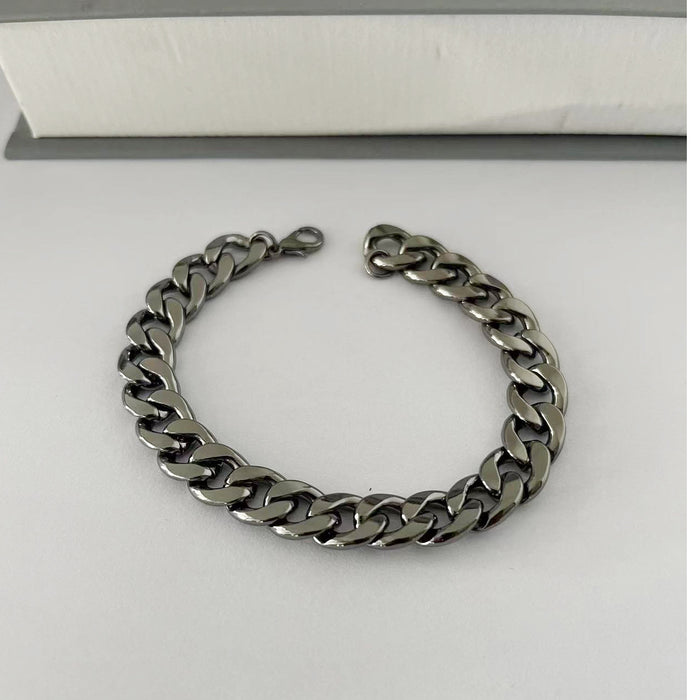 Wholesale Cuban Chain Bracelet Men's Hiphop Trendy Cool Bracelet JDC-BT-YG001