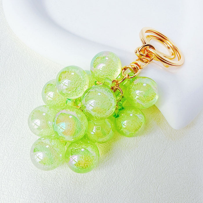 Wholesale Acrylic Grape Cluster Keychain - Cute Fruit Simulated Design MOQ≥6