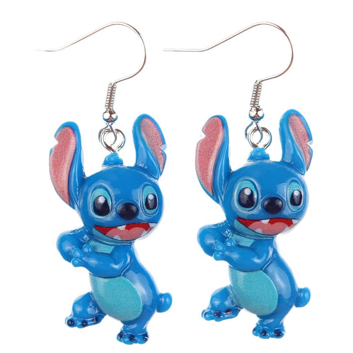 Wholesale Cartoon Doll Bottle Resin Earrings JDC-ES-niqing025