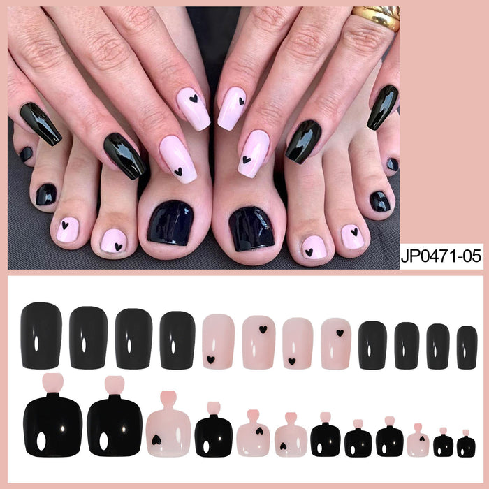 Wholesale Nail Stickers Plastic Love Hands and Feet Manicure Finished Products JDC-NS-oumei015