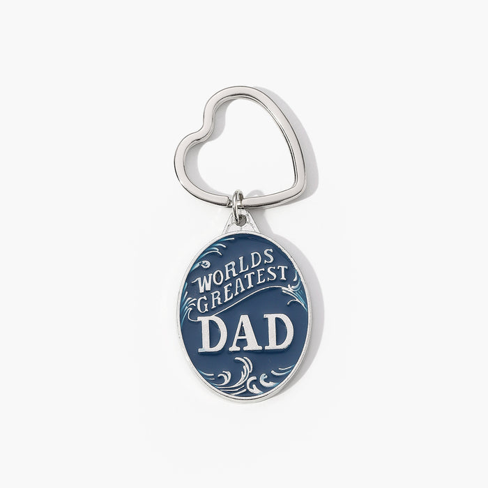 Wholesale Father's Day keychain creative alloy keychain holiday gift pendant