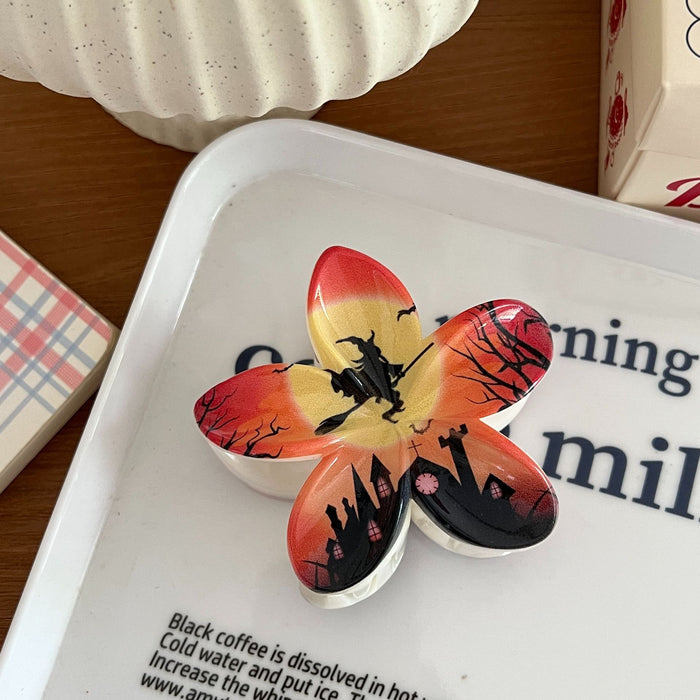 Wholesale  cute skull ghost print shark clip hairpin headdress