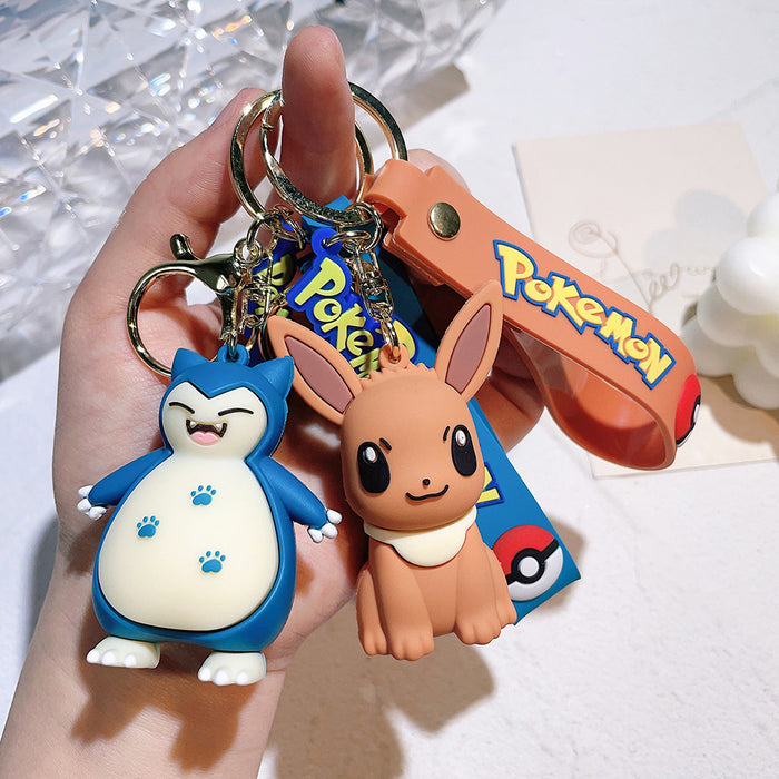 Wholesale Keychain pendant cartoon PVC doll car parts keychain