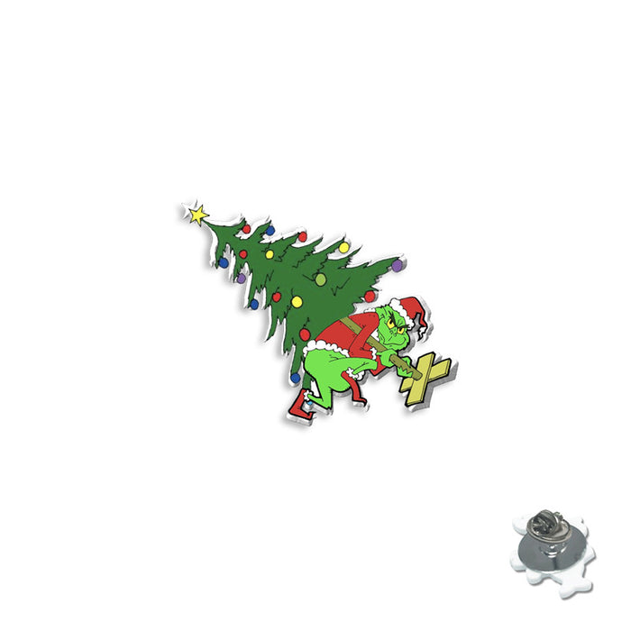 Wholesale Cartoon Christmas series brooch badge personality resin collar pin