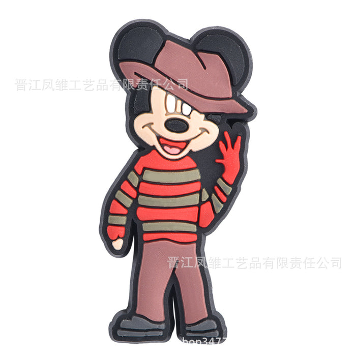 Wholesale 50pcs  Shoes Charms shoe buckle cartoon character decoration accessories