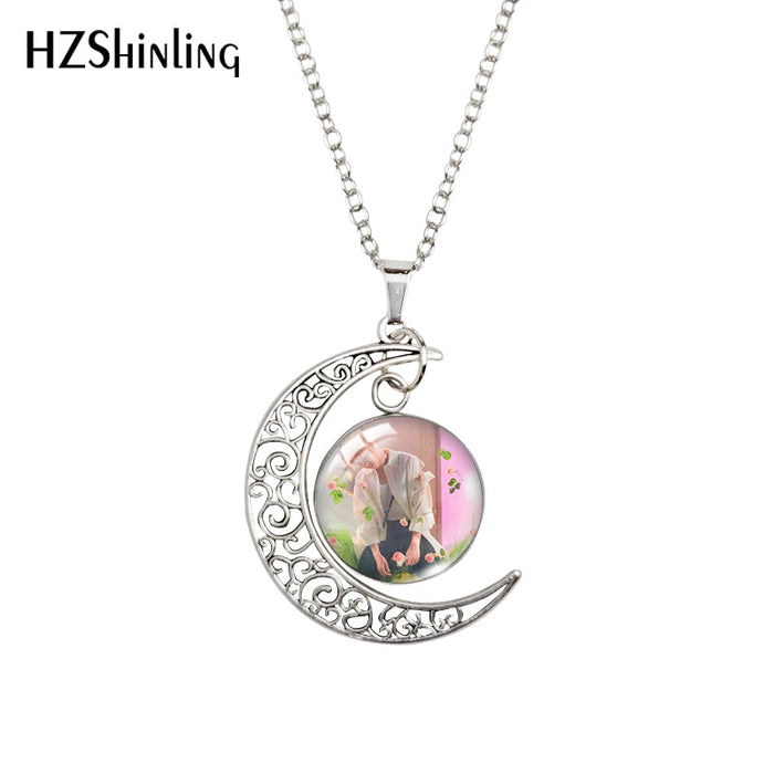 Wholesale Moon Time Gemstone Necklace  Clavicle Chain