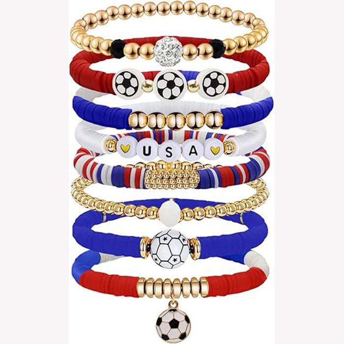 Wholesale 2pcs World Cup Bracelets from Various Countries
