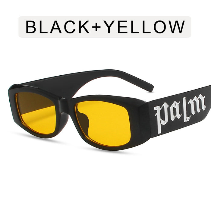 Wholesale Black box punk letter fashion sunglasses, high-end sunglasses