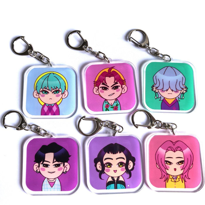 Wholesale K-pop  Acrylic keychain,  anime merchandise backpack pendant