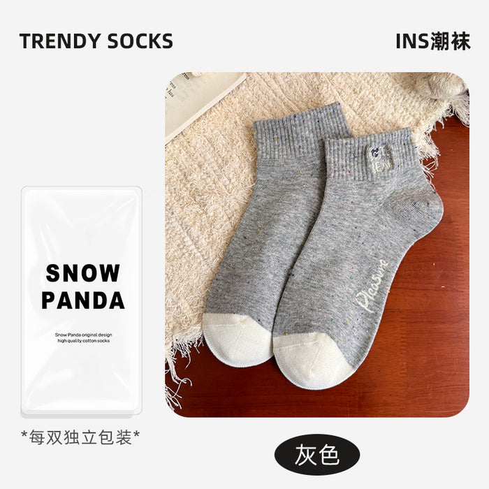 Wholesale New socks, boat socks, low cut, sweat absorbing, striped, thin, cute short tube socks