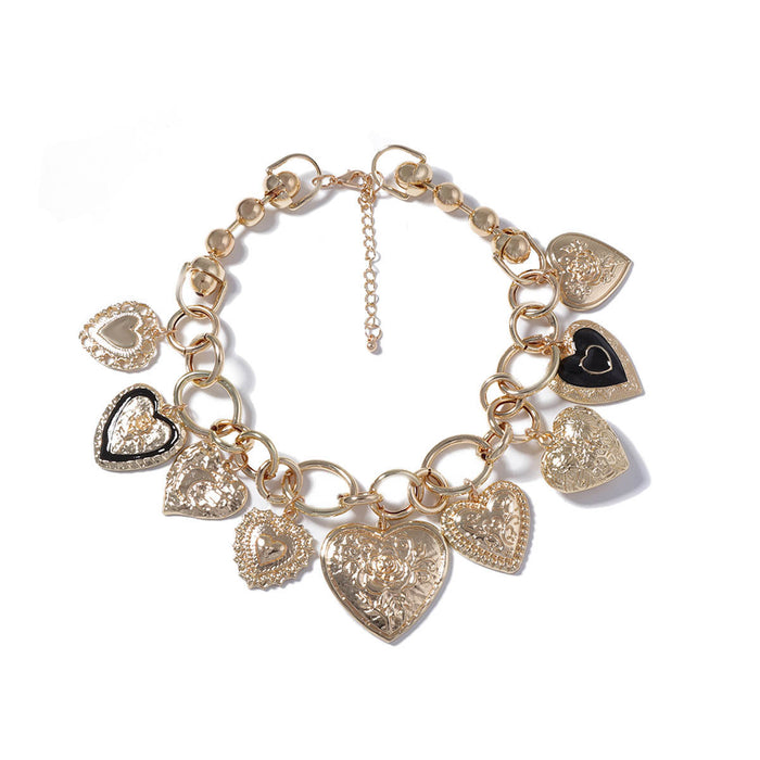 Wholesale chain alloy love pendant casual women's necklace