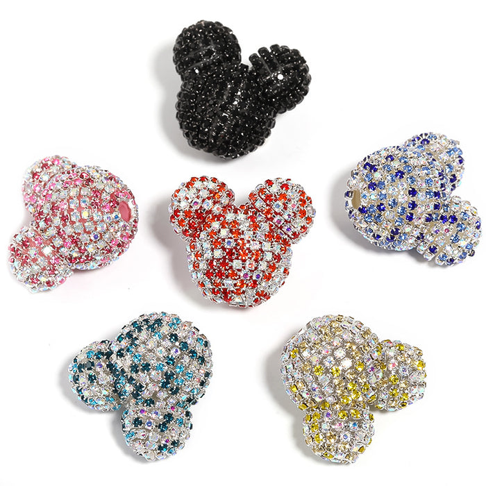 Wholesale 5pcs Colorful Rhinestone Acrylic Beads (F) JDC-BDS-BoLG001