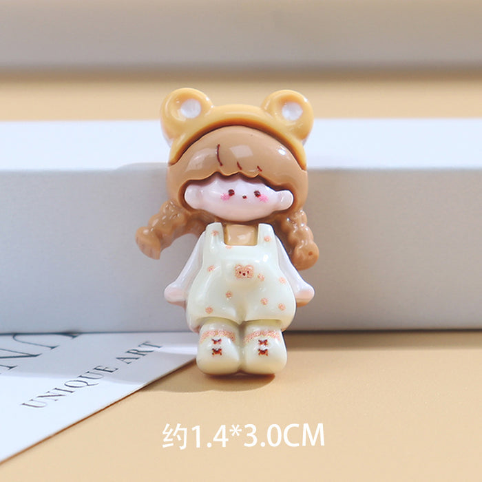 Wholesale Bear Girl Glossy Series Cream Glue Mobile Phone Case Material Stationery Box Headband Jewelry