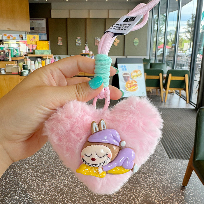 Wholesale Cute Small Schoolbag Pendant High Color Value Creative Coin Purse Niche Plush Keychain