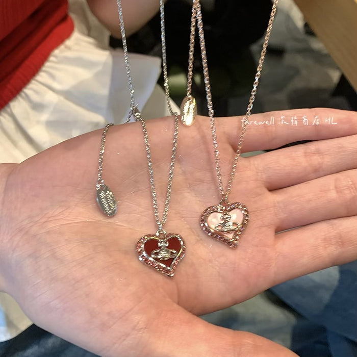 Wholesale Women's Love Saturn choker necklace