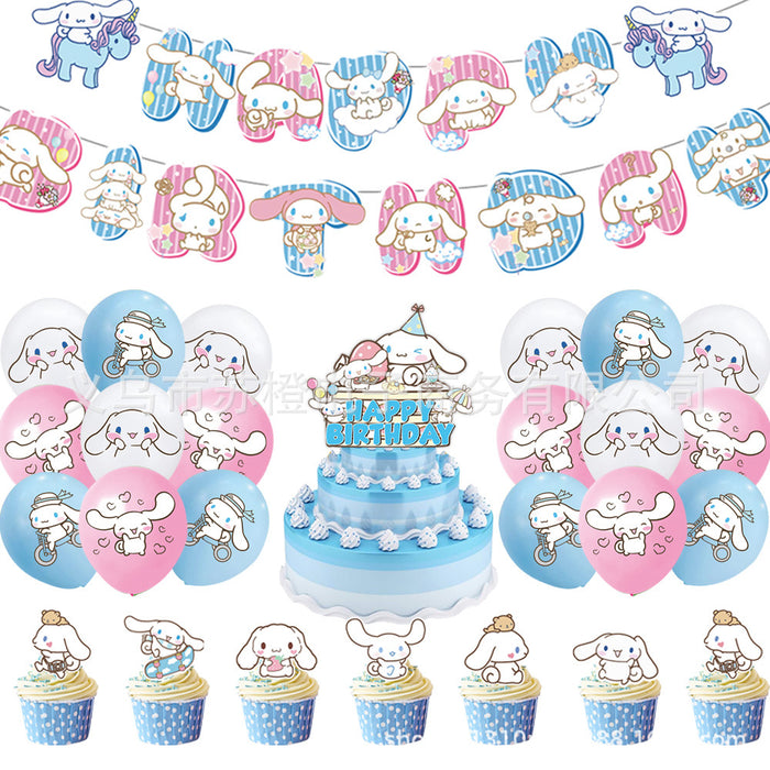 Wholesale Party Supplies  Children' s Cartoon Birthday Decoration Disposable Tableware Cartoon Paper Cup suit