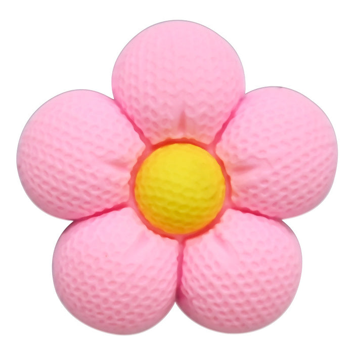 Wholesale Cartoon five petal flower 3D three-dimensional DIY hole shoe buckle PVC soft rubber detachable decorative accessory
