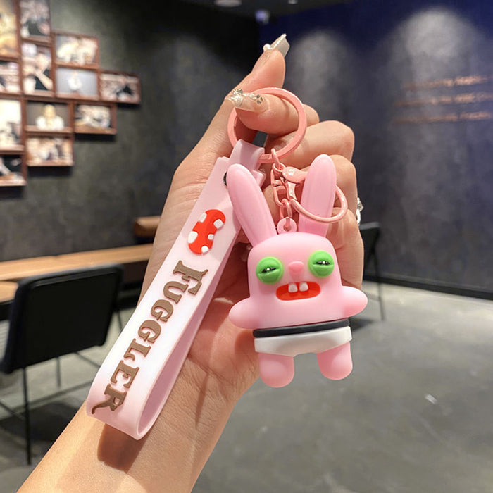 Wholesale Funny cute tooth monster cartoon keychain tooth monster pendant