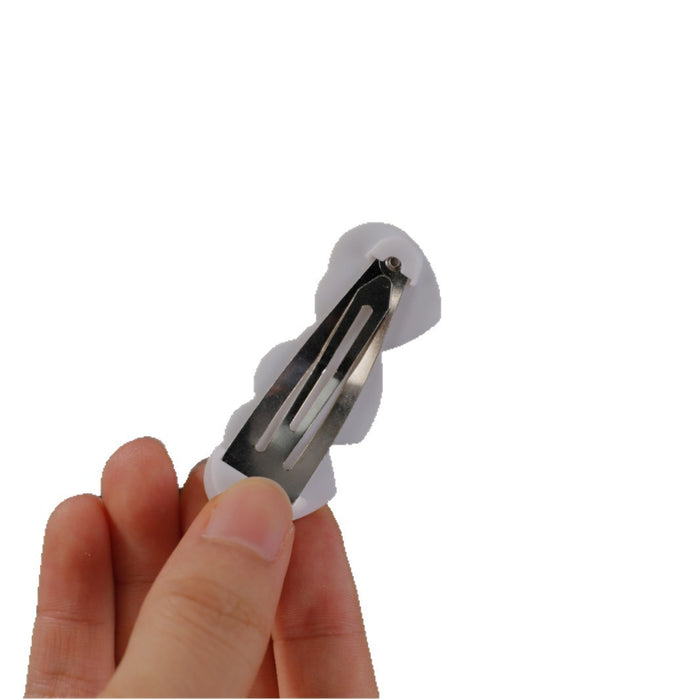 Wholesale 5 PCS Cute cartoon pattern plaid hair clip