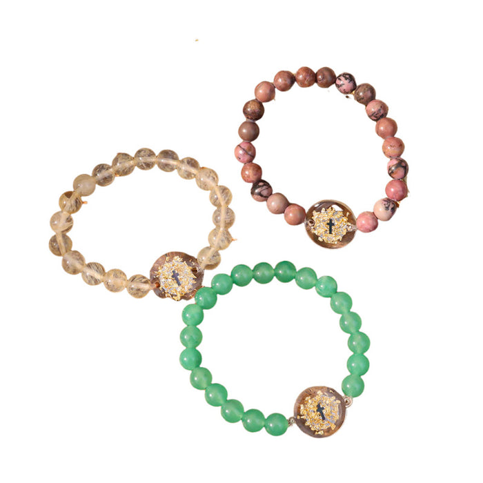 Wholesale Induction cross elastic stone bracelet niche crystal bracelet jewelry