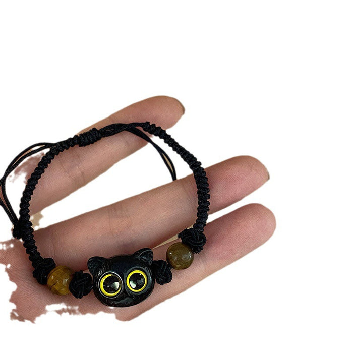 Wholesale Cute couple bracelet with braided rope, niche design