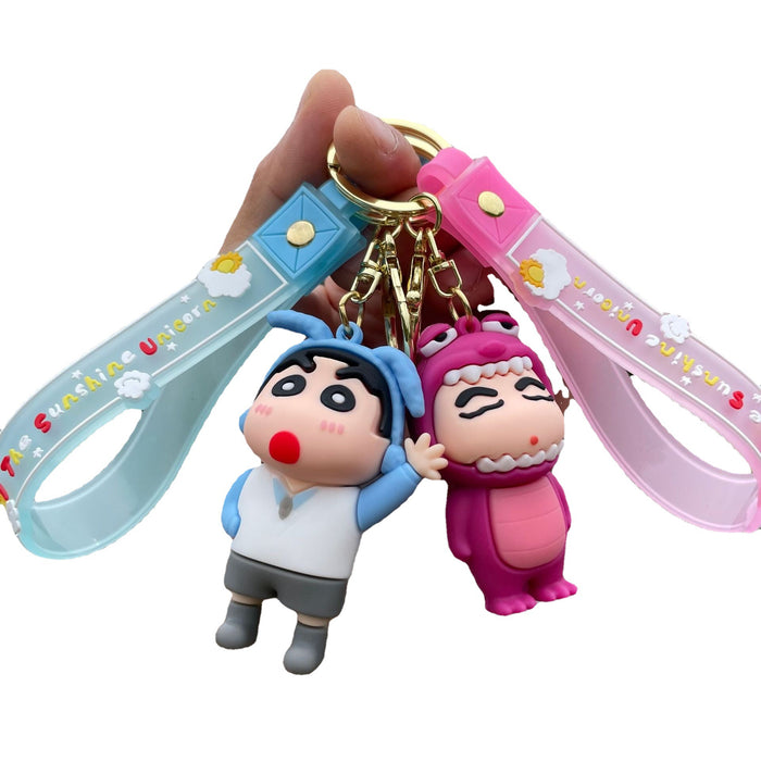 Wholesale Keychain cartoon exquisite cute backpack pendant key car keychain ring