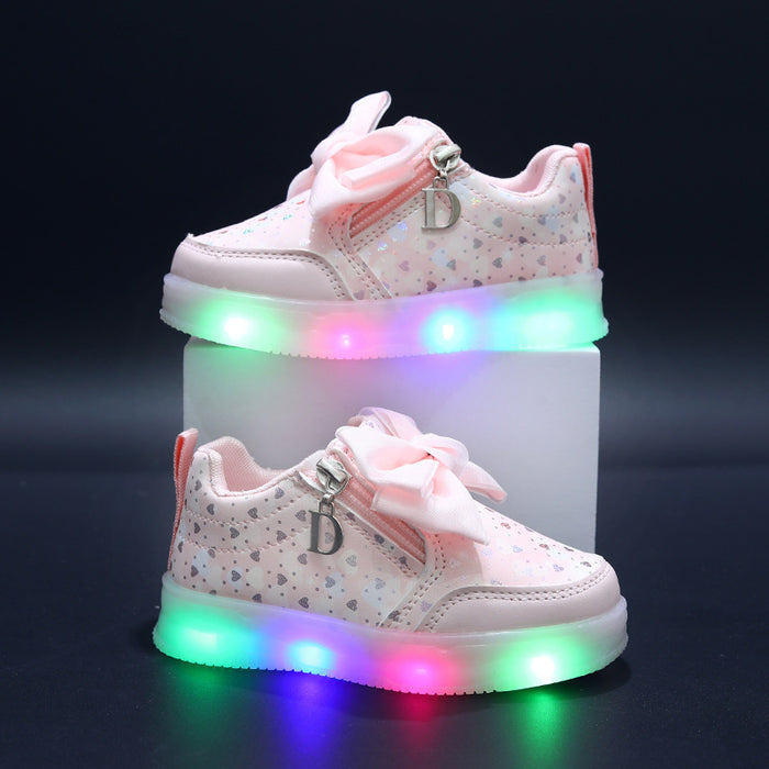 Wholesale Girls' Princess Soft Soled Sneakers Comfortable Bow Children's Girls' Casual Single Shoes JDC-KS-GS007