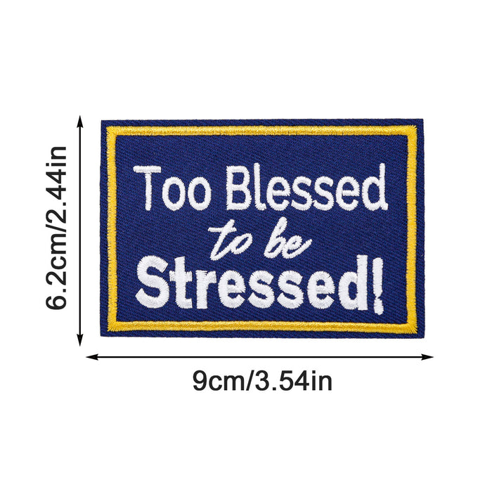 Wholesale inspirational English letter embroidery cloth DIY Patches