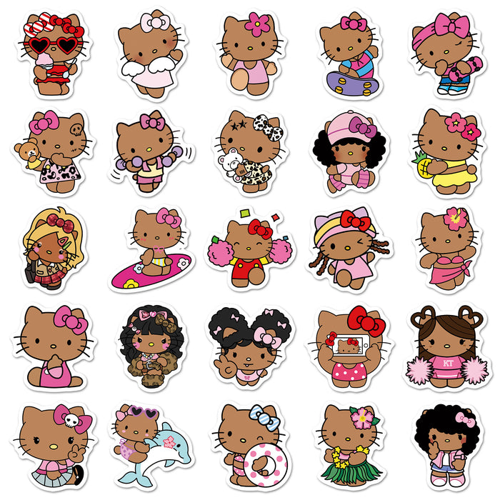 Wholesale 50  Cat Stickers Creative Handbook Material Stickers