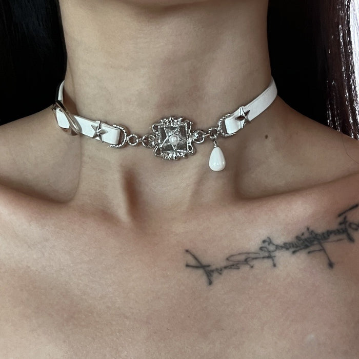 Wholesale Vintage black and white belt collar necklace necklace necklace