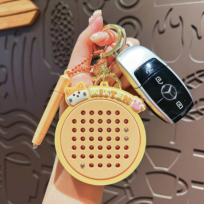 Wholesale Magnetic steel ball drawing board keychain cute cartoon practical keychain children's backpack pendant