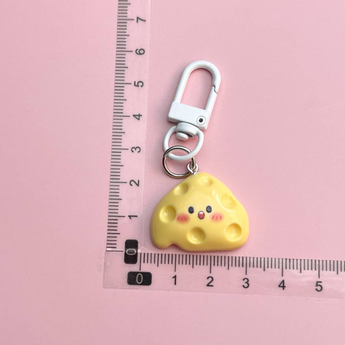 Wholesale Cute Cheese Pouch Egg Keychain Simulation Food Toy Pendant Fun Accessories