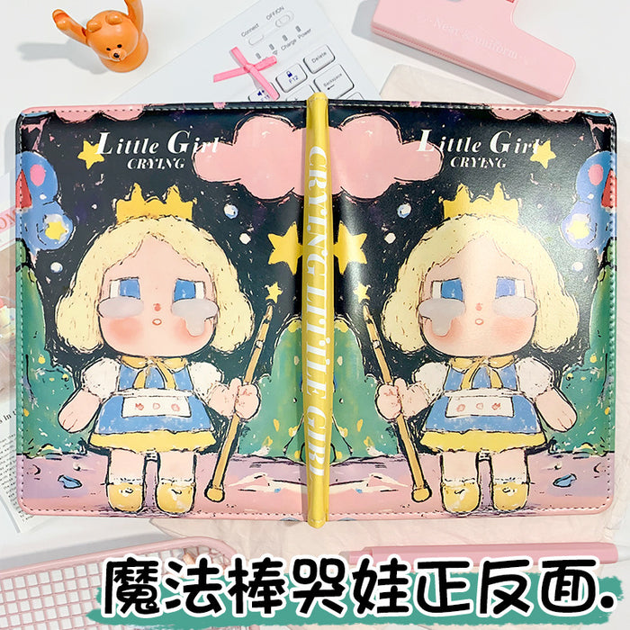 Wholesale 5pcs Magic Crying Baby Coloring Page Notebook Cartoon Leather Notepad