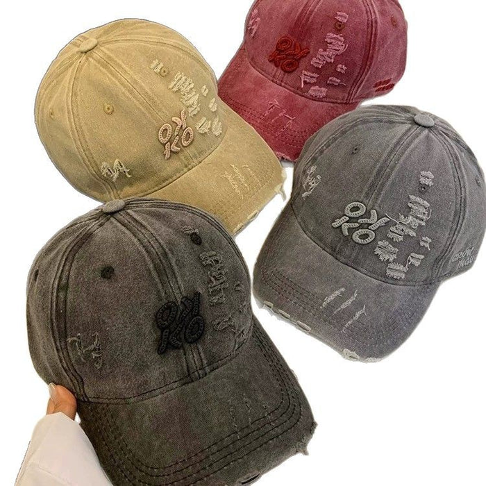 Wholesale Baseball Cap Women's  New Washed Old All-match Cap Hat Fashionable Cotton
