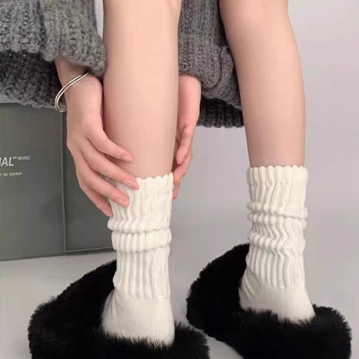 Wholesale Stacking casual socks with breathable cotton in the middle tube