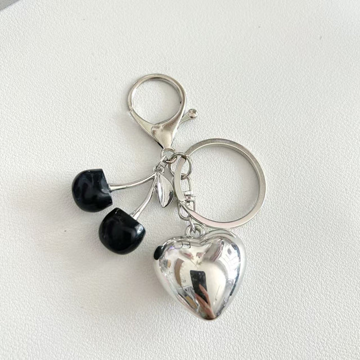 Wholesale cherry keychain simulation fruit girl bag pendant pendant