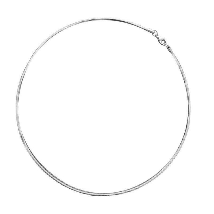 Wholesale Necklace with high-end feel, collarbone chain, plain chain, neck chain accessory, titanium steel thin chain, versatile