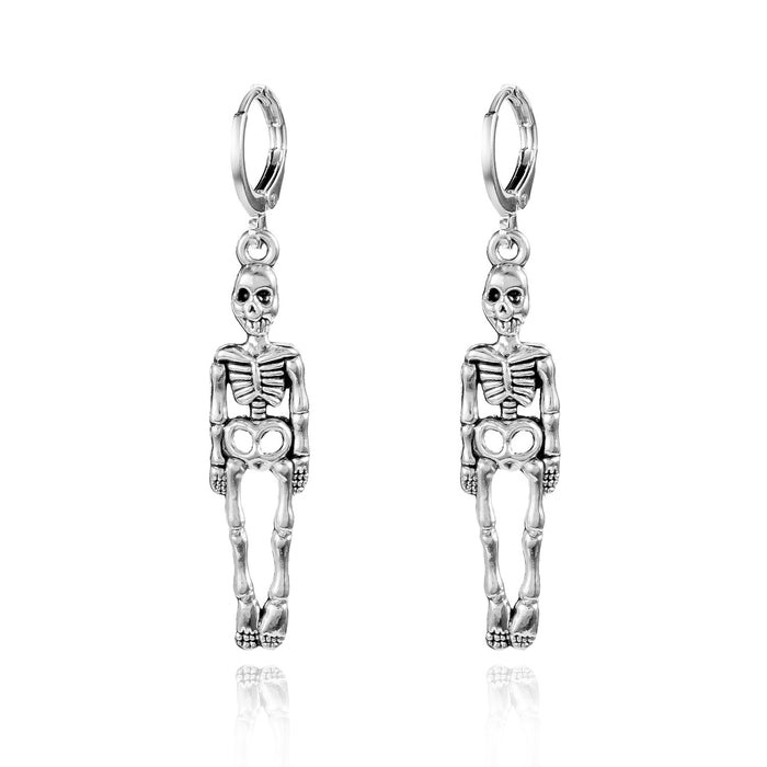 Wholesale Dark Gothic Style  Earrings for Women Skull Skeleton Tassel Earrings Design Earrings